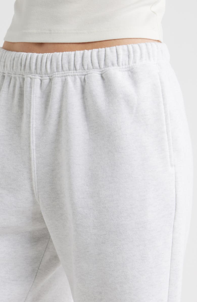 BP. Long Fleece Sweat Shorts, Alternate, color, Grey Fog Heather