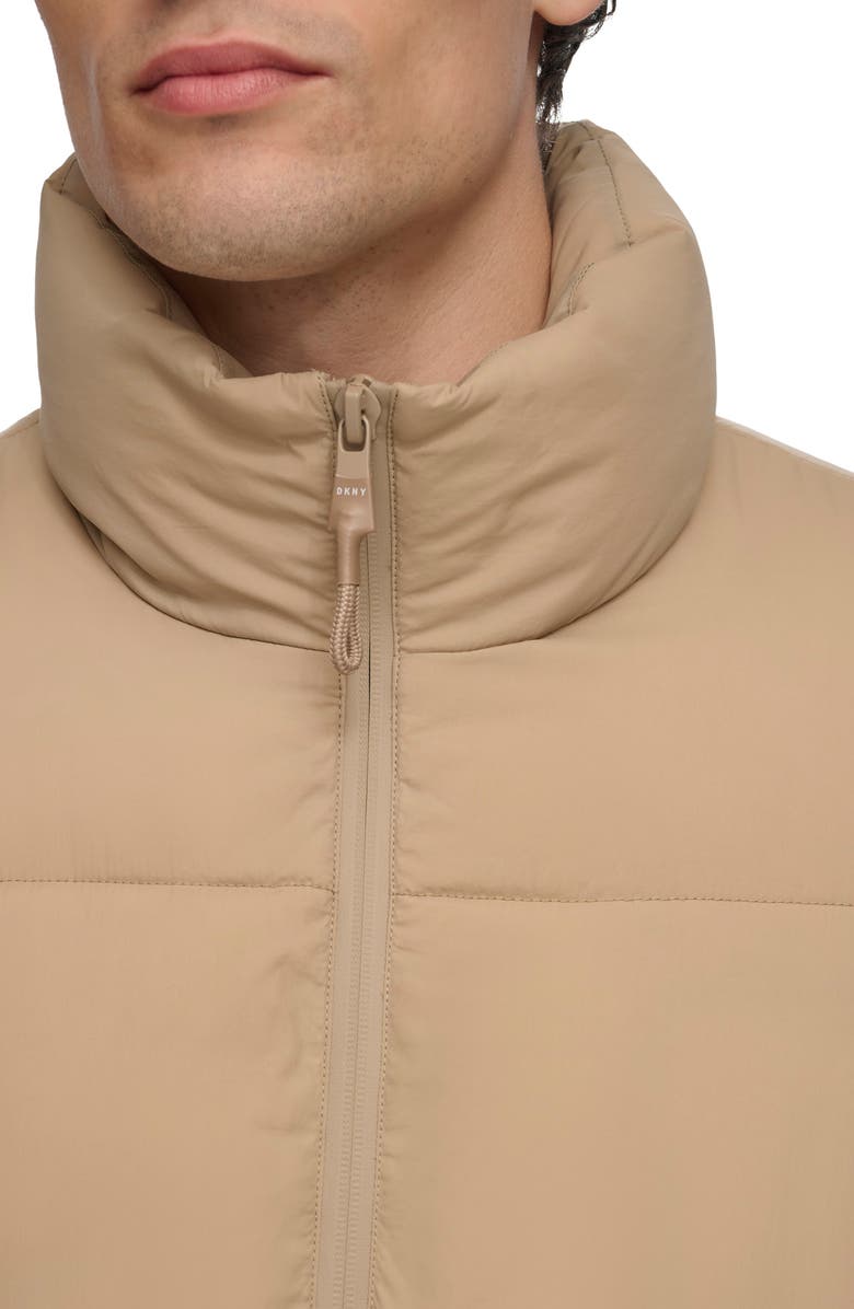DKNY Zip Front Jacket, Alternate, color, Khaki