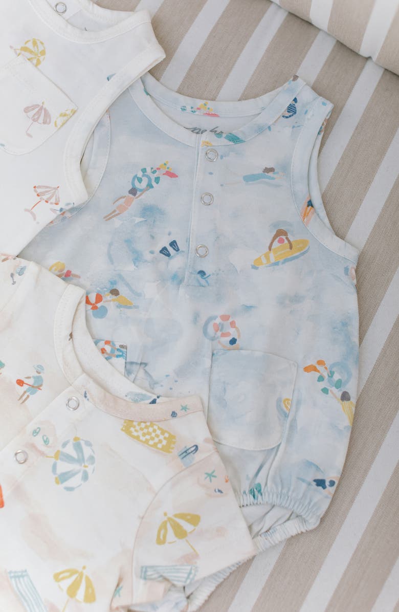 Pehr Sleeveless Organic Cotton Bodysuit, Alternate, color, 