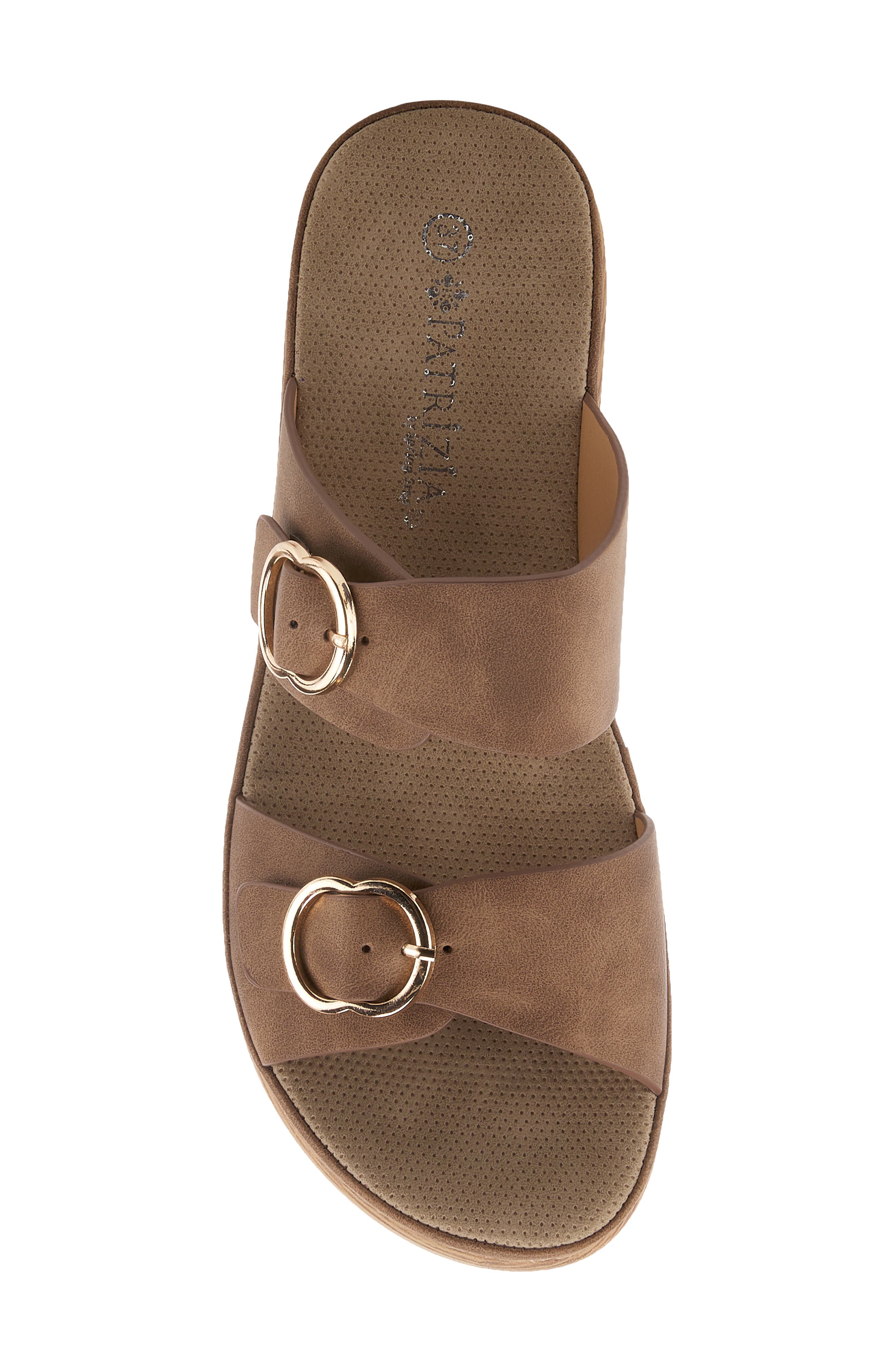 Shaniho Platform Wedge Sandal, Alternate, color, BROWN