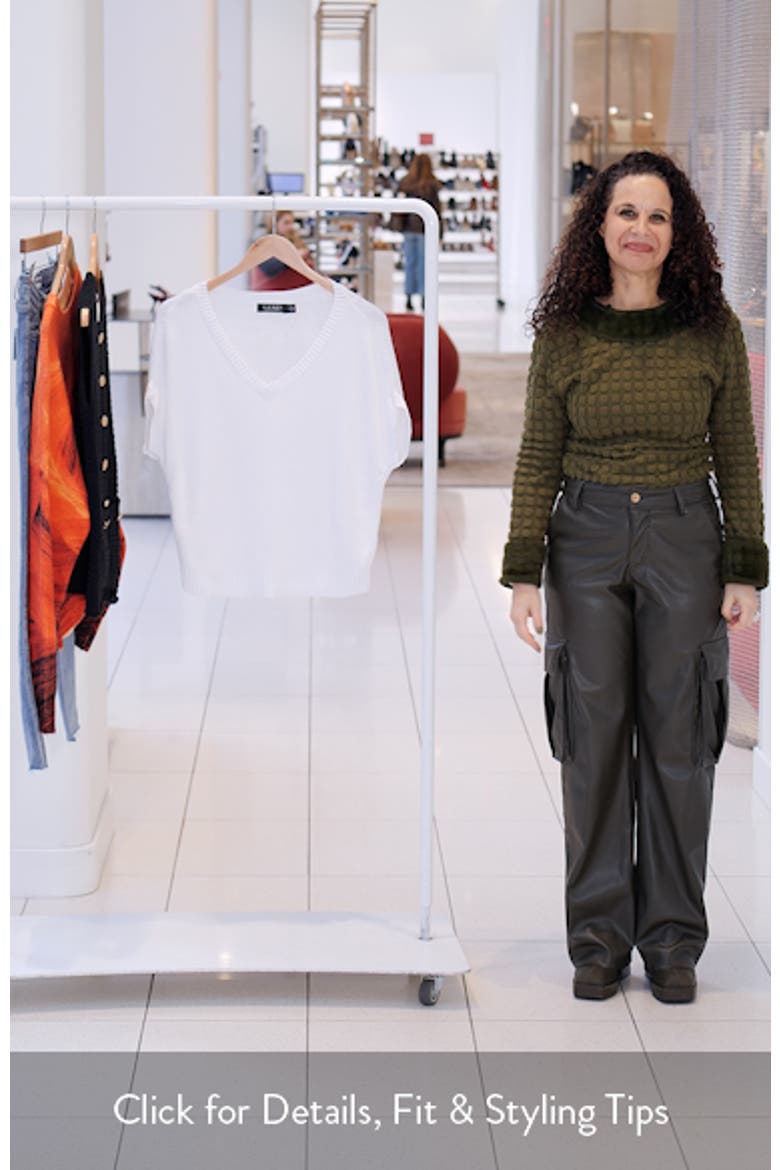 Short Sleeve V-Neck Sweater video