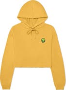 Dalix Alien Cropped Fleece Hoodie