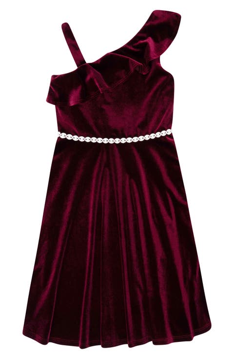 Kids' Embellished Velvet Party Dress (Little Kid & Big Kid)