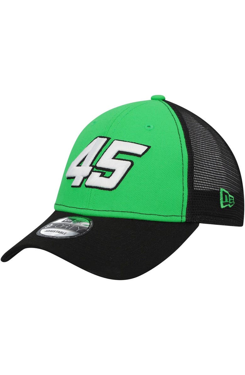 New Era Men's New Era Green/Black Tyler Reddick A-Frame 9FORTY Trucker Snapback Hat, Alternate, color,