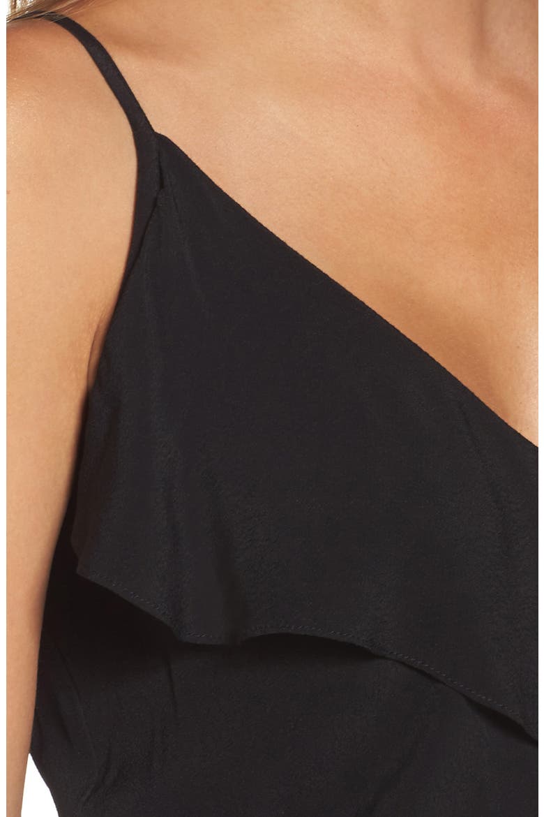 Blouson Maxi Dress, Alternate, color, BLACK