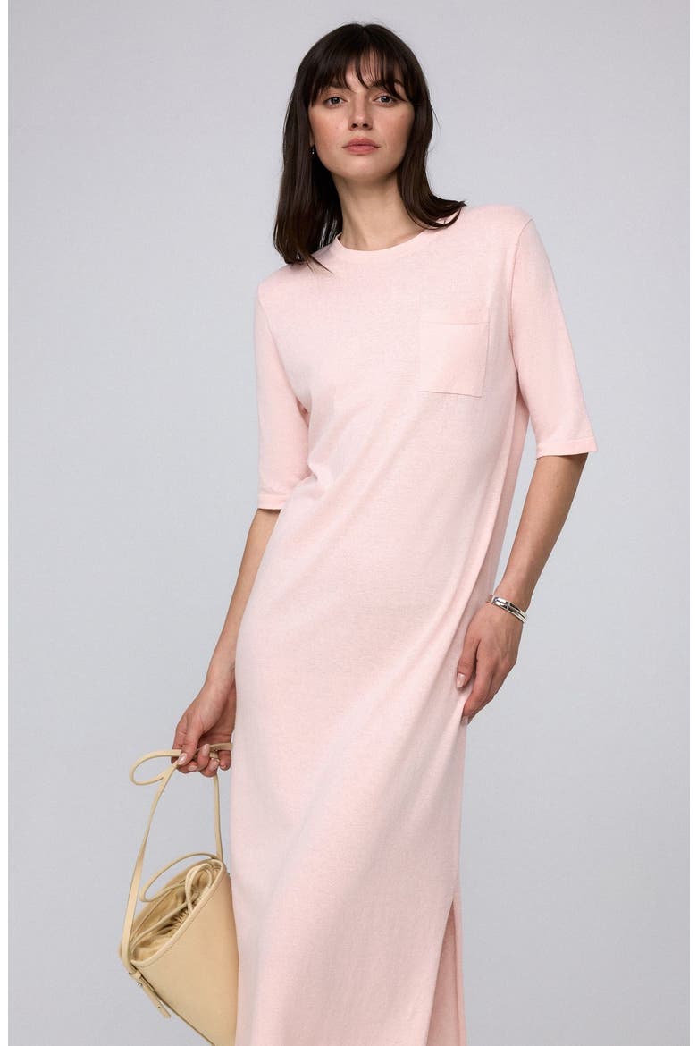 Elara Short Sleeve Maxi Dress, Alternate, color, Blush