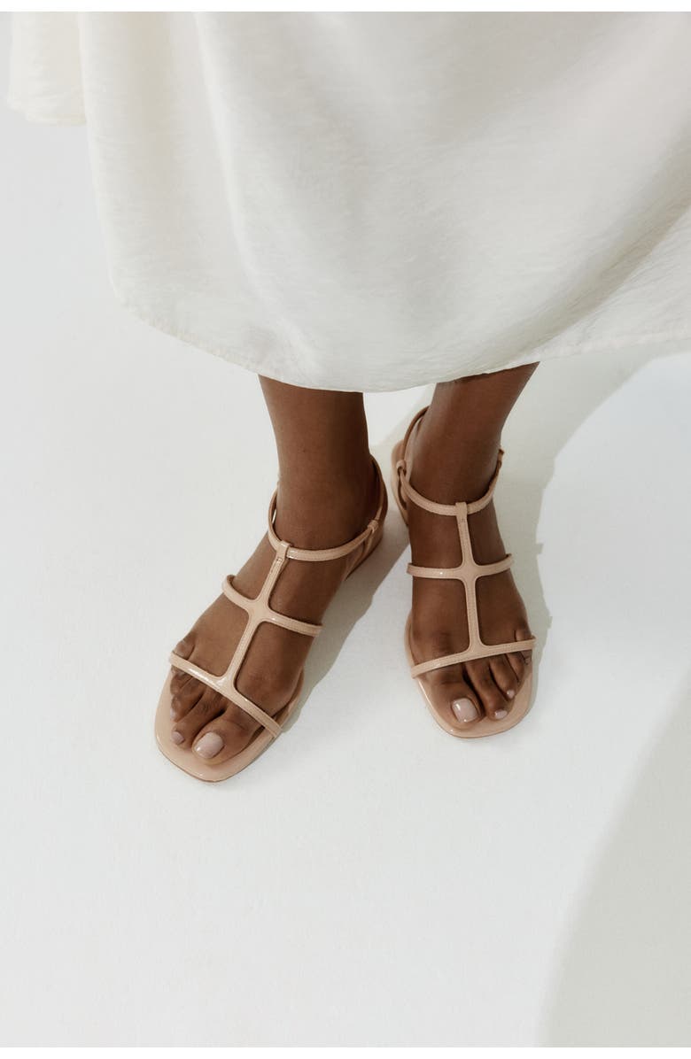 H&M Strappy Sandals, Alternate, color, Beige