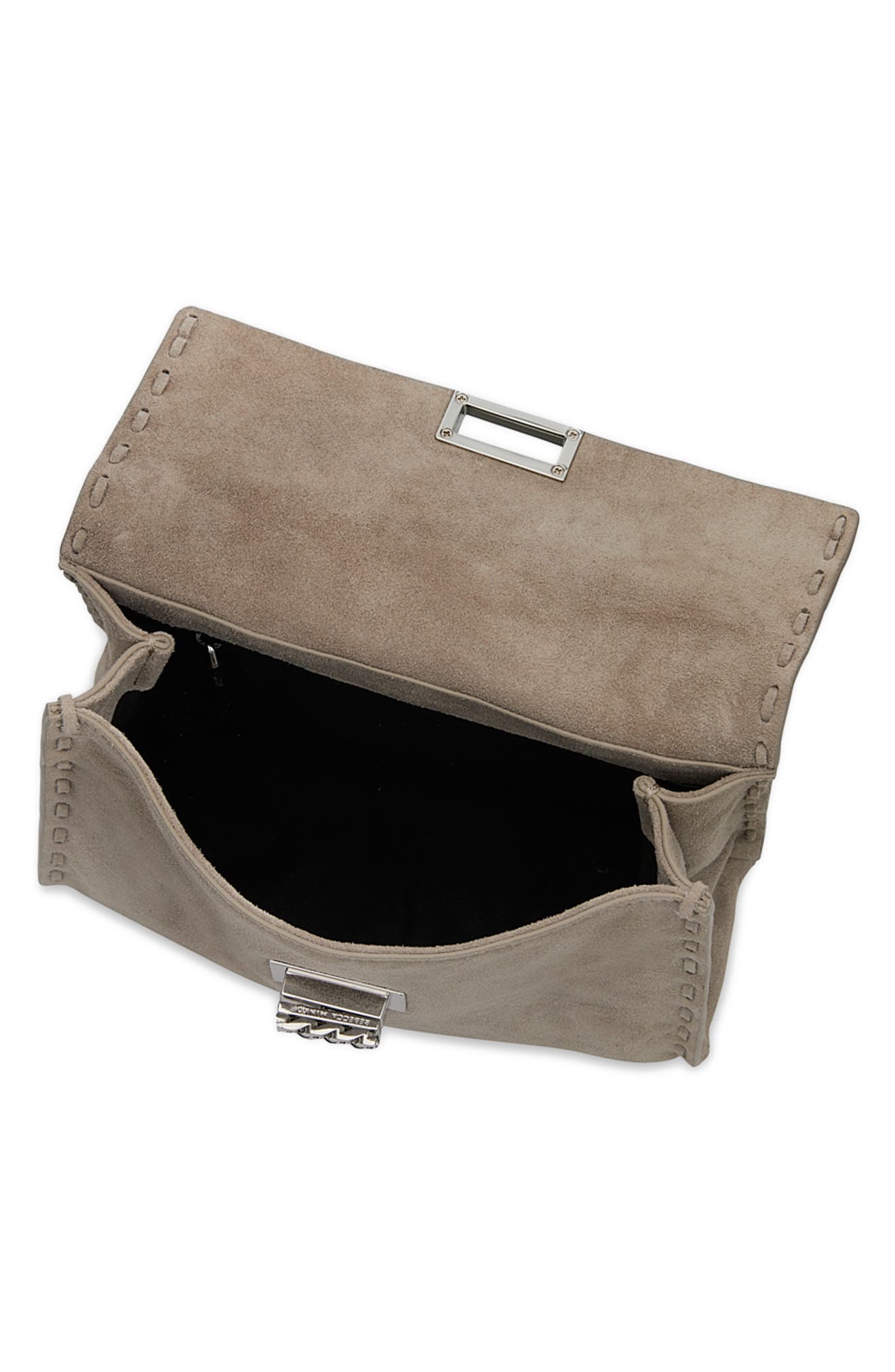 Rebecca Minkoff Frozen Chain Crossbody Bag, Alternate, color, Clay