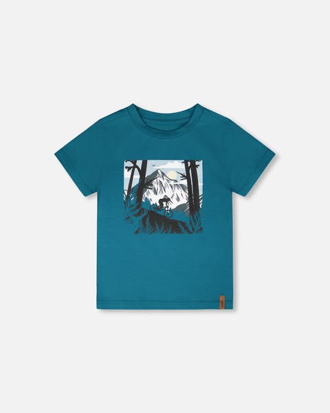 Organic Cotton Jersey Mountain Biker T-Shirt (Toddler, Little Kid & Big Kid)