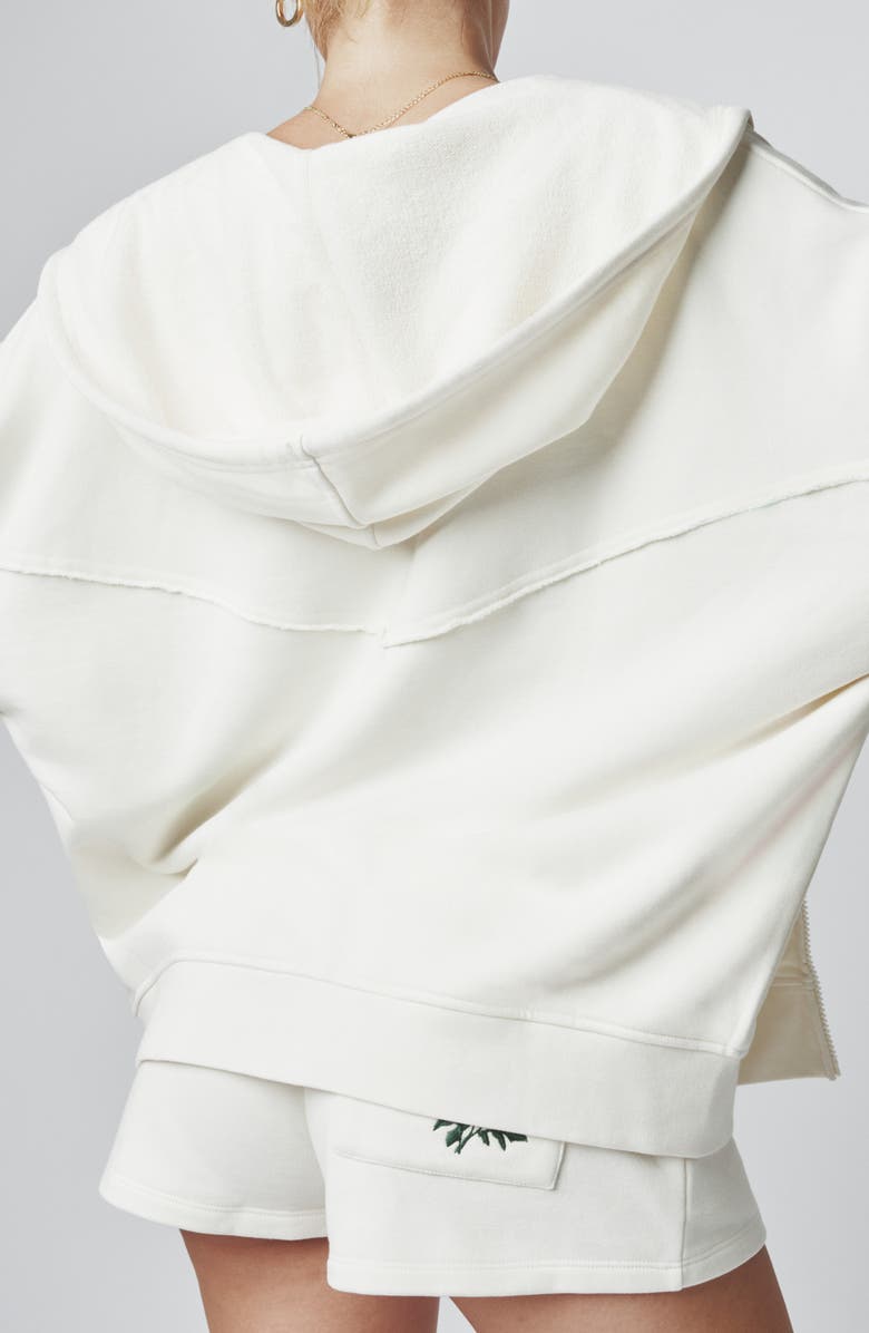 Florence by Mills Embroidered Full Zip Hoodie, Alternate, color, Jet Stream