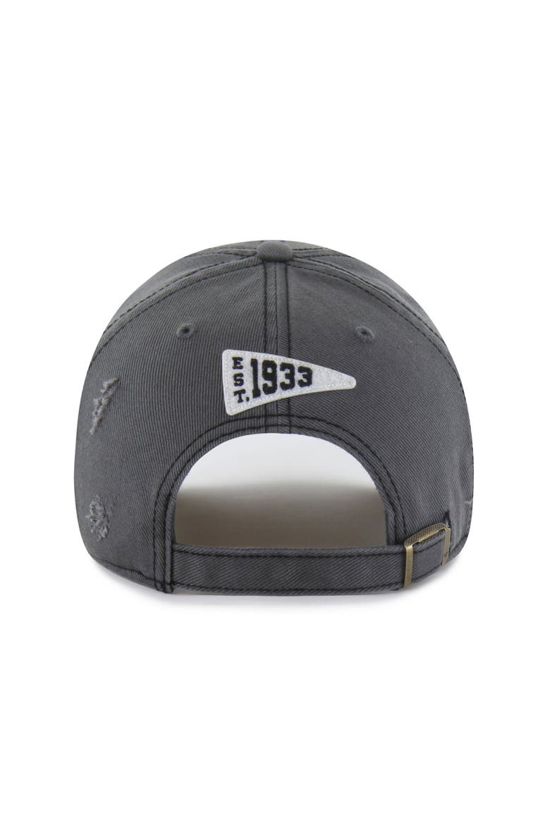 Men's '47  Charcoal Pittsburgh Steelers Seymoore Clean Up Adjustable Hat, Alternate, color, Charcoal