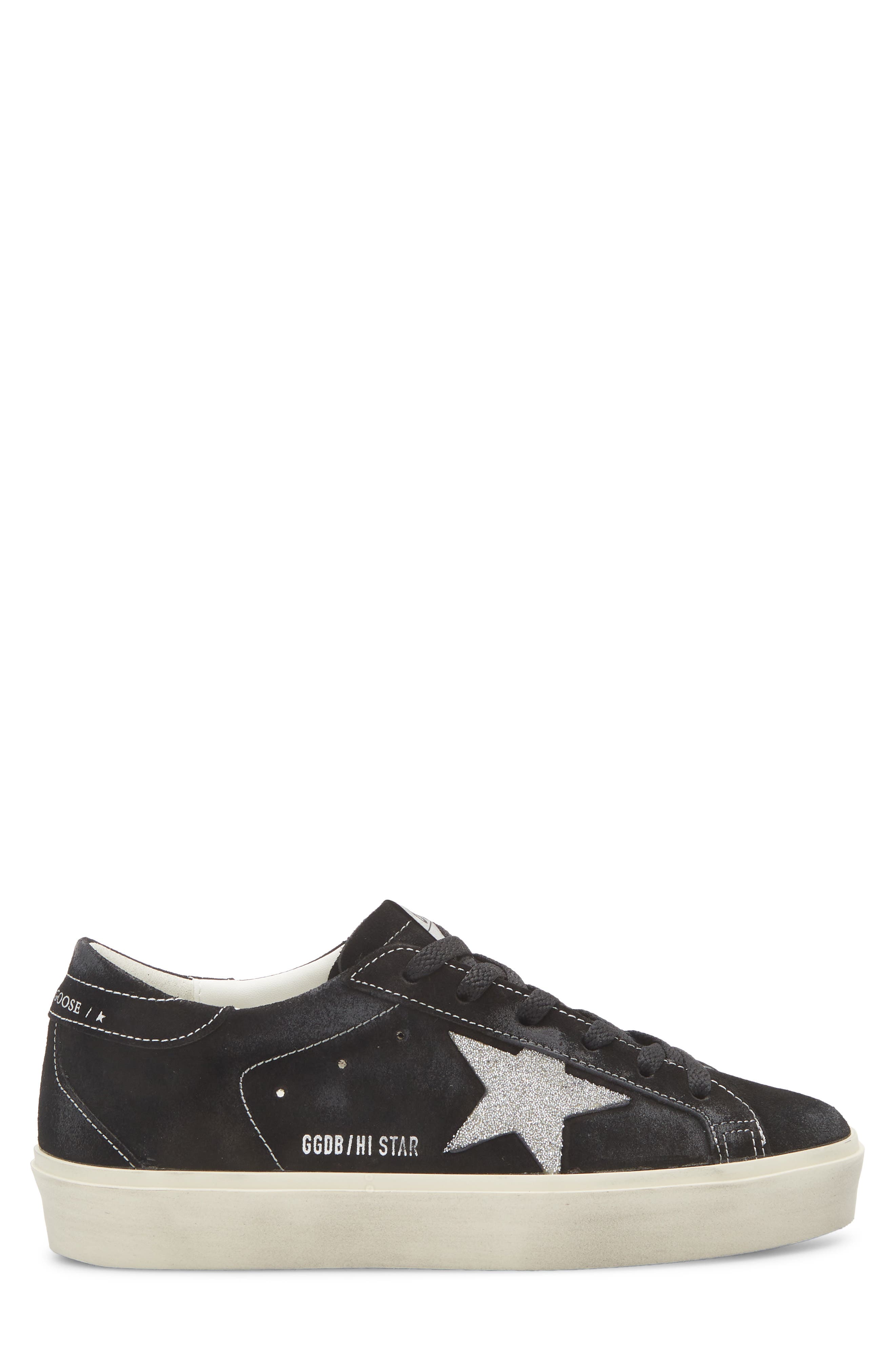 Golden Goose Hi Star Sneaker, Alternate, color, Black/ Silver