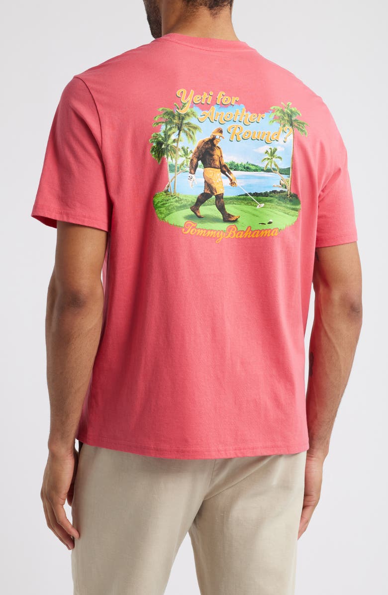 Tommy Bahama Yeti for Another Round Cotton Graphic T-Shirt, Alternate, color, Clarete