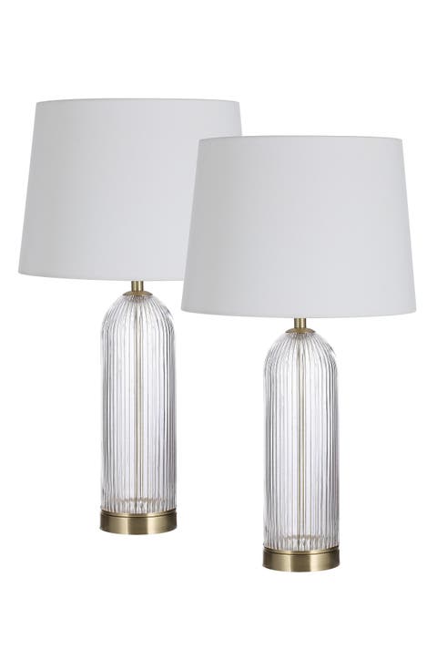 Ocala Set of 2 Glass Table Lamps
