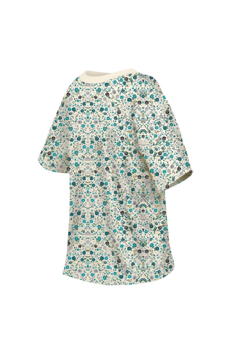 New Era Women's New Era Cream Philadelphia Eagles Glam Game Floral T-Shirt, Alternate, color, Cream