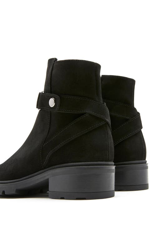La Canadienne Steven Suede Ankle Booties In Black
