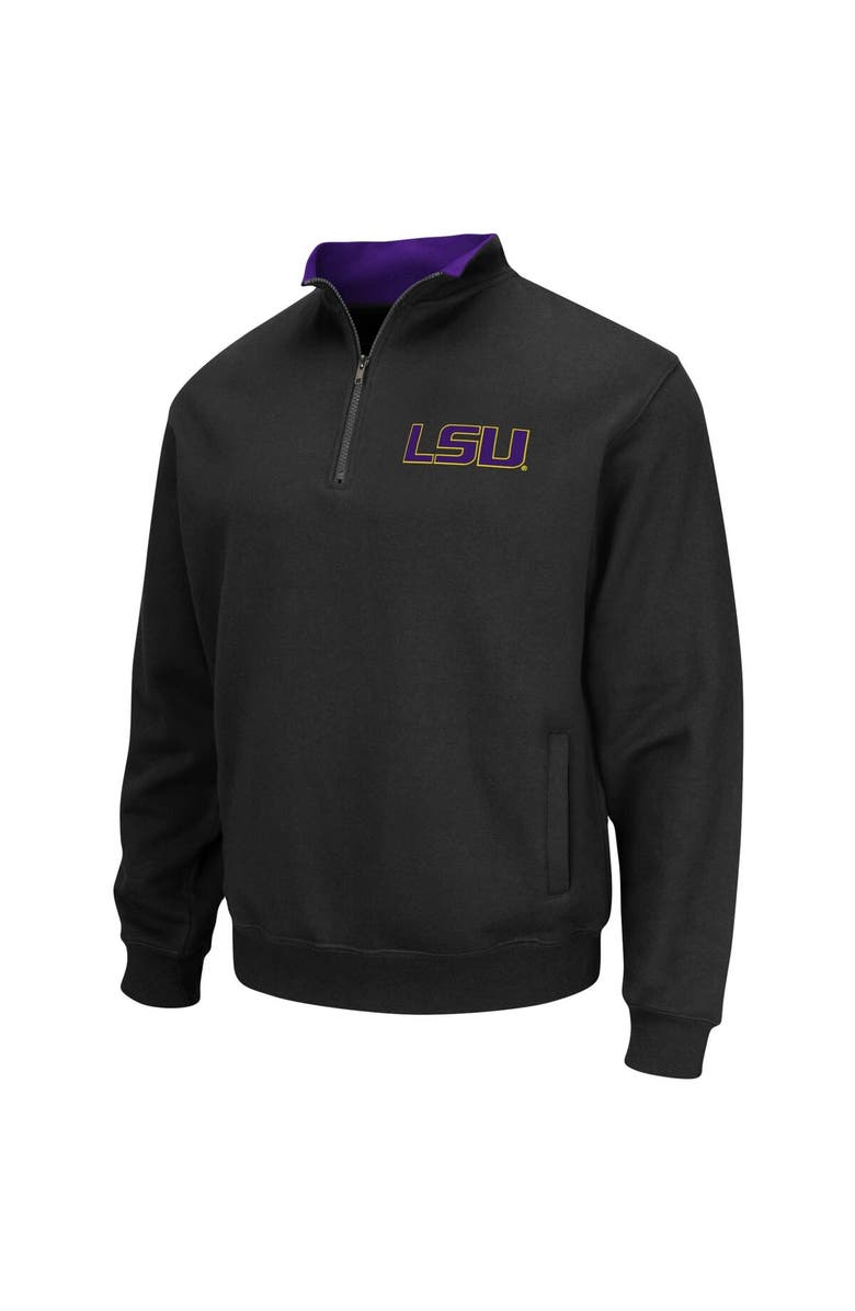 COLOSSEUM Men's Colosseum Black LSU Tigers Tortugas Logo Quarter-Zip Jacket, Alternate, color, Black