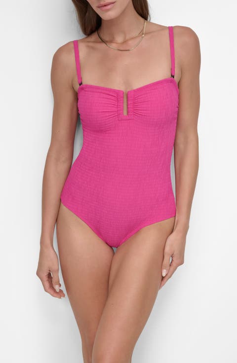 Ruched One-Piece Swimsuit