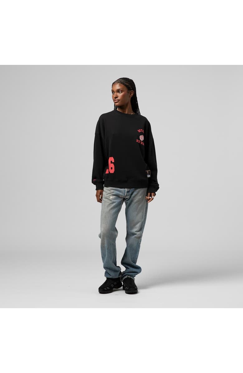 Mitchell 
Ness Women
s Mitchell 
Ness Black Detroit Red Wings Vintage Crewneck Sweatshirt, Alternate, color, Black