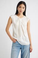 Nordstrom Twist Front Satin Top
