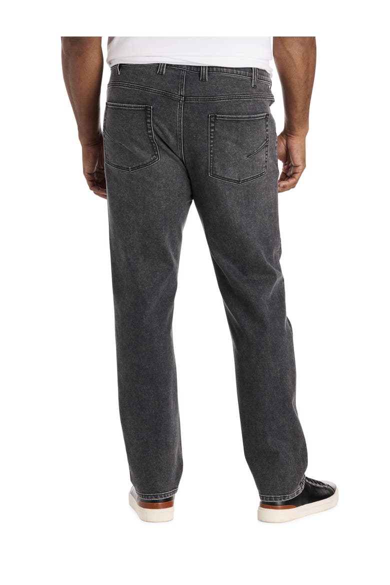 Big & Tall Fade to Black Dual Denim Tapered-Fit Jeans, Alternate, color, FADE TO BLACK
