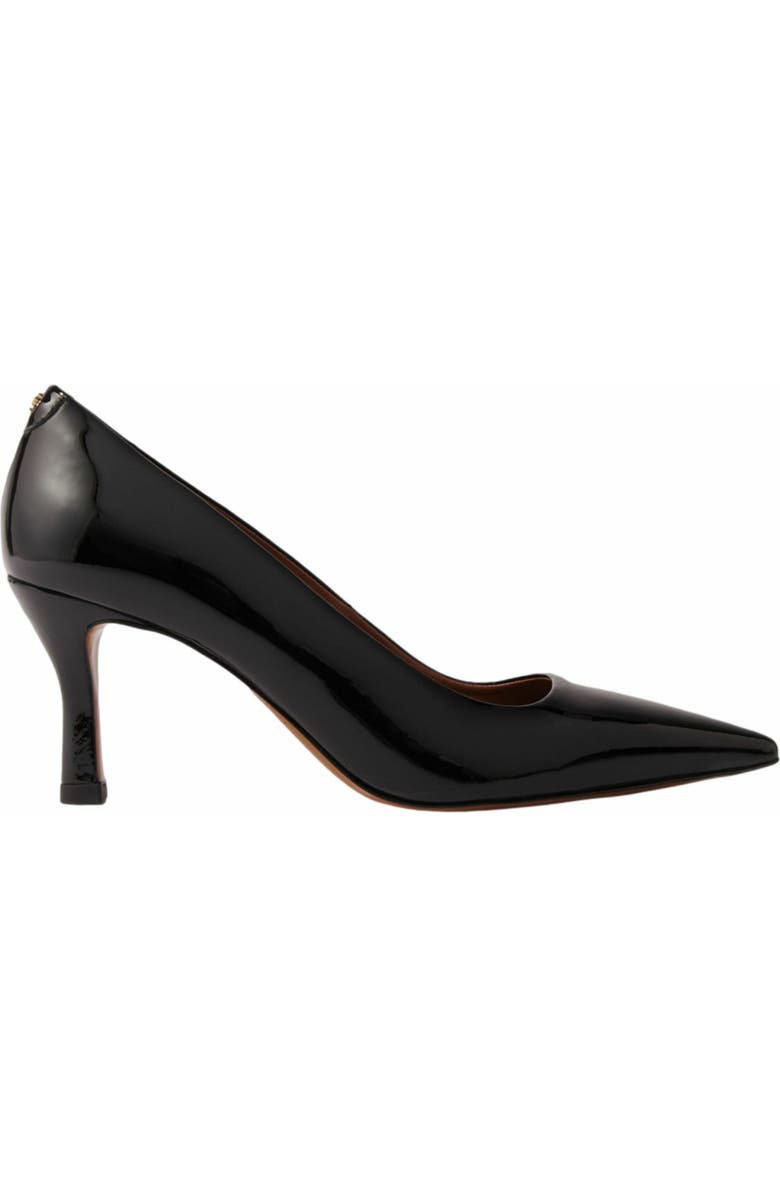 maje Leather pumps with pointed toes, Main, color,