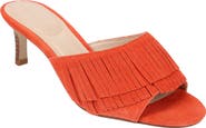 Pelle Moda Venna Fringe Slide Sandal