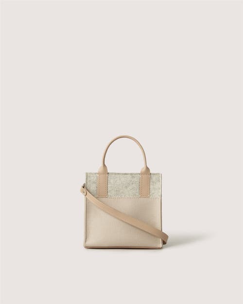 Graf & Lantz Graf Lantz Jaunt Merino Wool Mini Tote In Feather/heather White