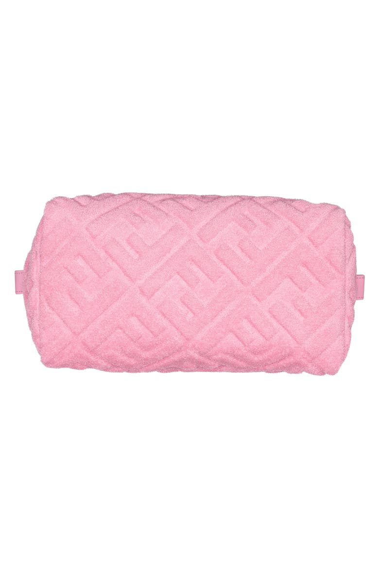Tess Trapezoid Cosmetics Case, Alternate, color, PINK