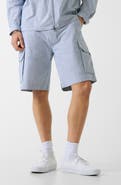 GUESS Stripe Cargo Denim Shorts