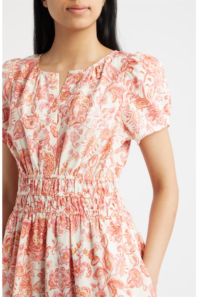 Floral Print Maxi Dress, Alternate, color, CREAM MULTI