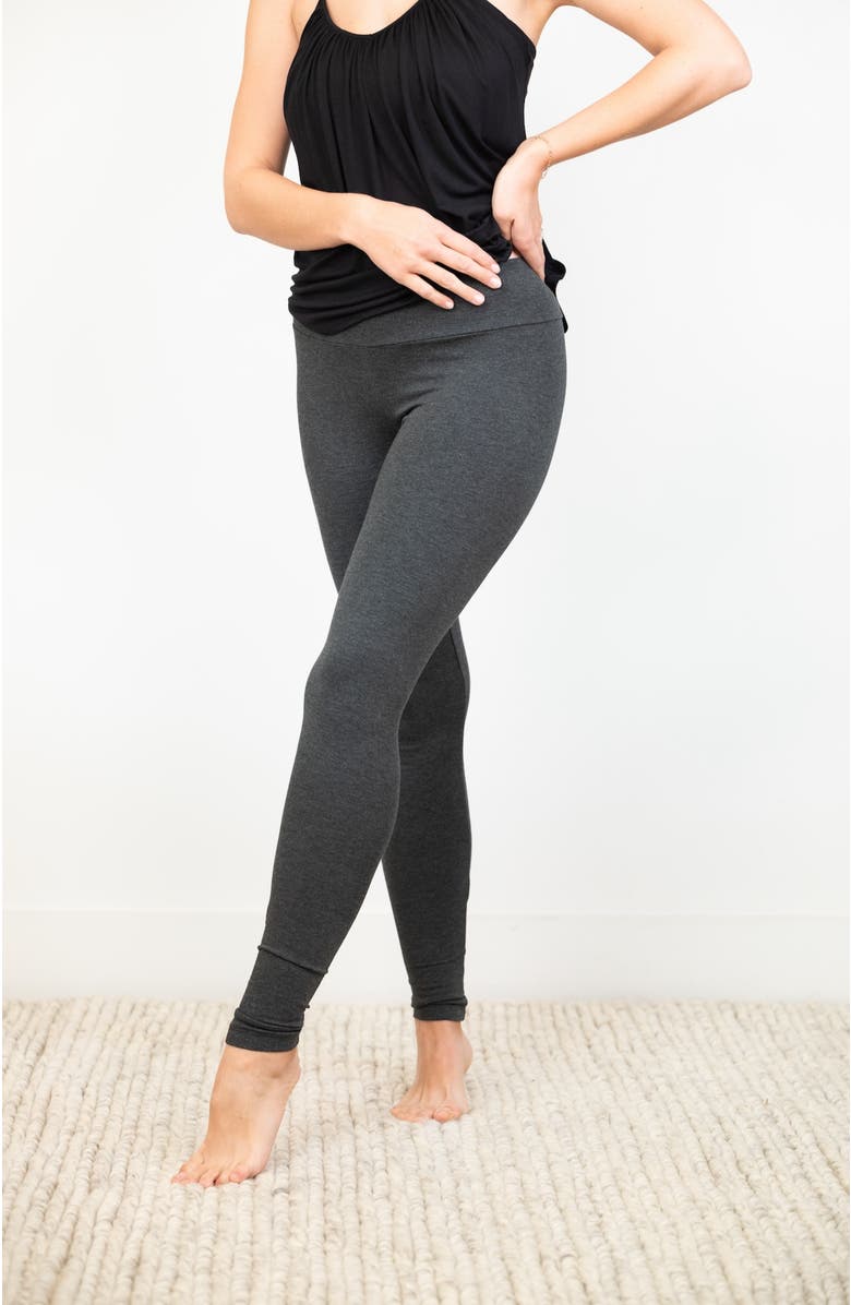 JJwinks Ultimate Lounge & Sleep High Waist Leggings, Alternate, color, Charcoal