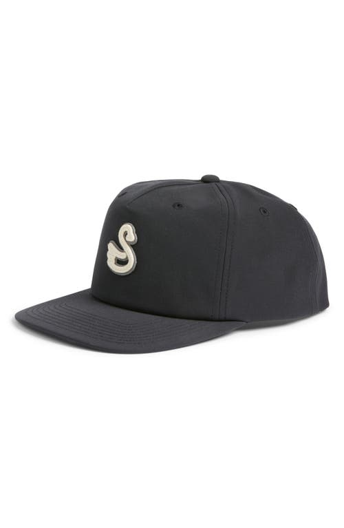 Swannies Silas Snapback Cap In Black