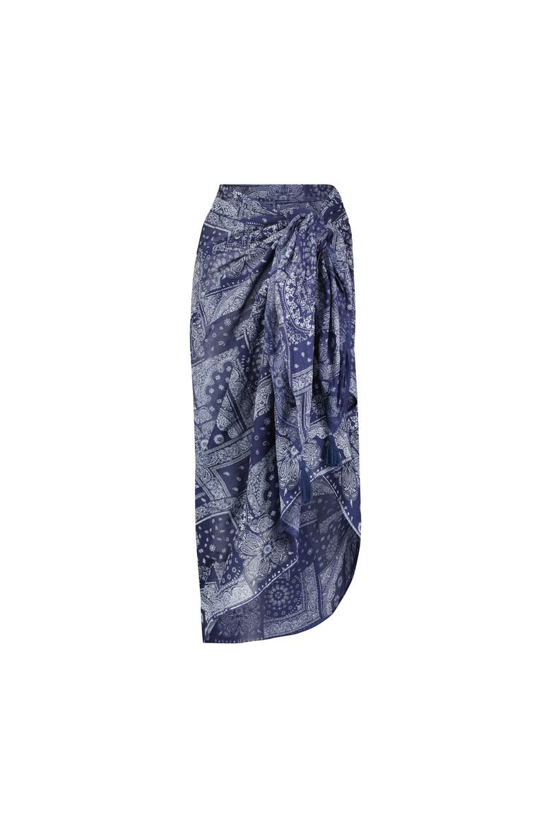 Cotton Saline Pareo, Main, color, Navy