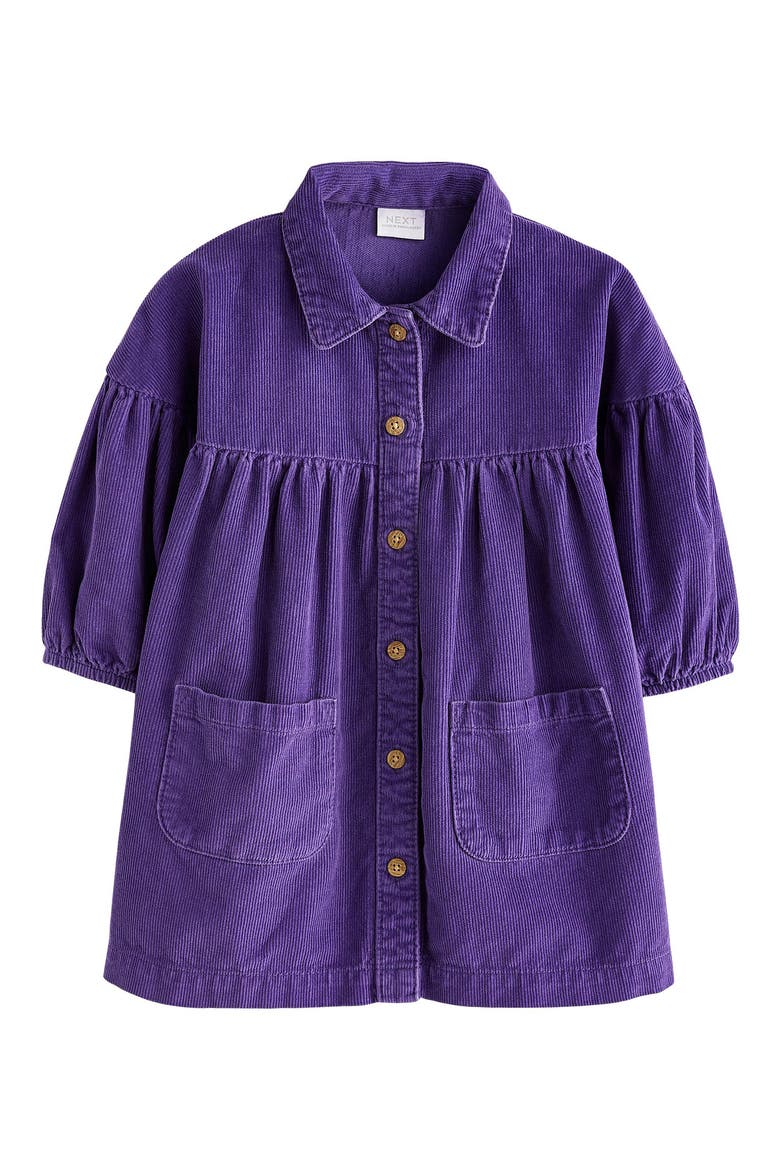 Kids' Cotton Corduroy Shirtdress, Main, color, PURPLE