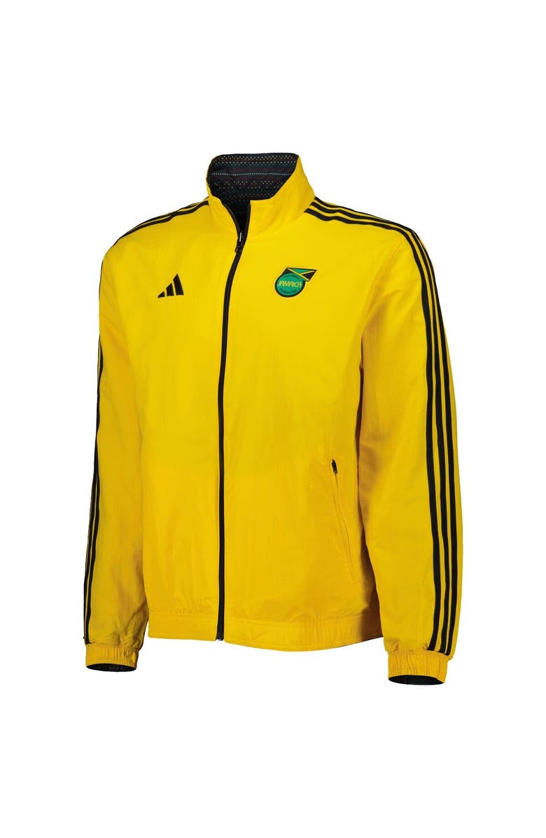 adidas Men's adidas Yellow Jamaica National Team 2023 On-Field Anthem Full-Zip Jacket, Alternate, color, 