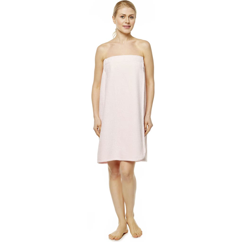 Arus Gots Certified Organic Cotton Shower Bath Wrap In Pink