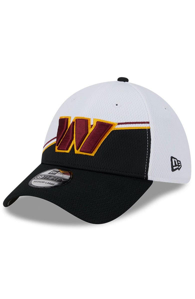 New Era Men's New Era  White/Black Washington Commanders 2023 Sideline 39THIRTY Flex Hat, Alternate, color, 