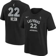 Nike Youth Nike A'ja Wilson Black Las Vegas Aces Explorer Edition Name & Number T-Shirt