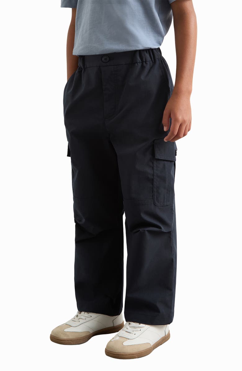 Reiss Kids' Garret Cargo Pants, Alternate, color, Navy