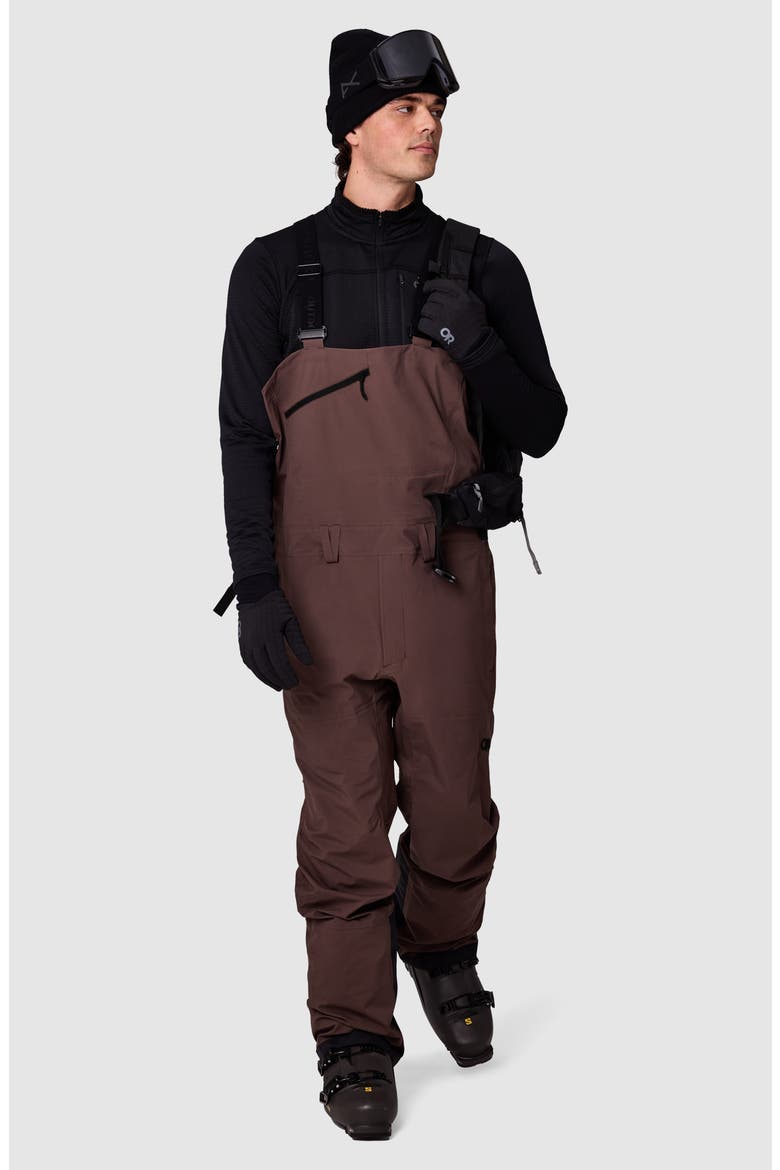Carbide Pertex® Shield Waterproof Snow Bibs, Alternate, color, CHESTNUT