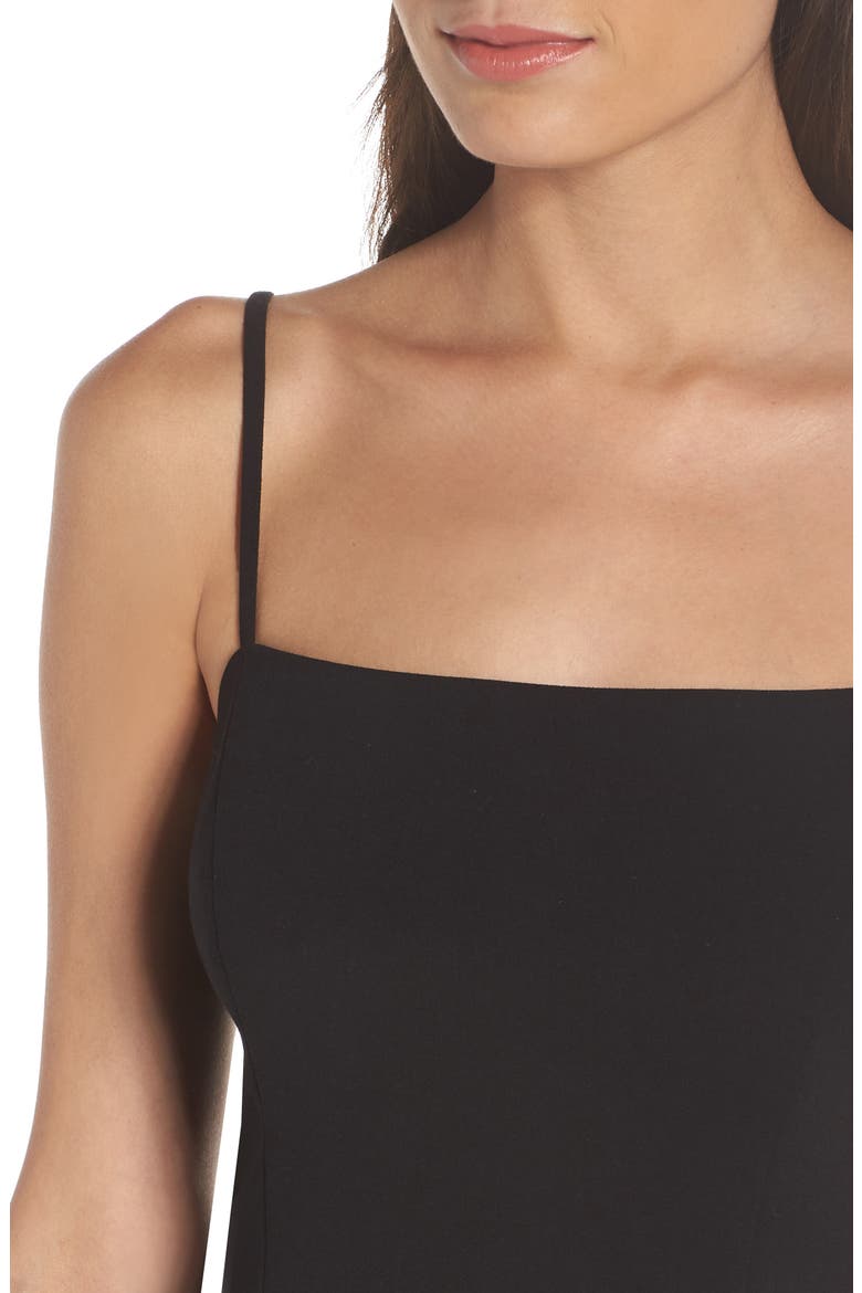 Whisper Sweetheart Dress, Alternate, color, BLACK
