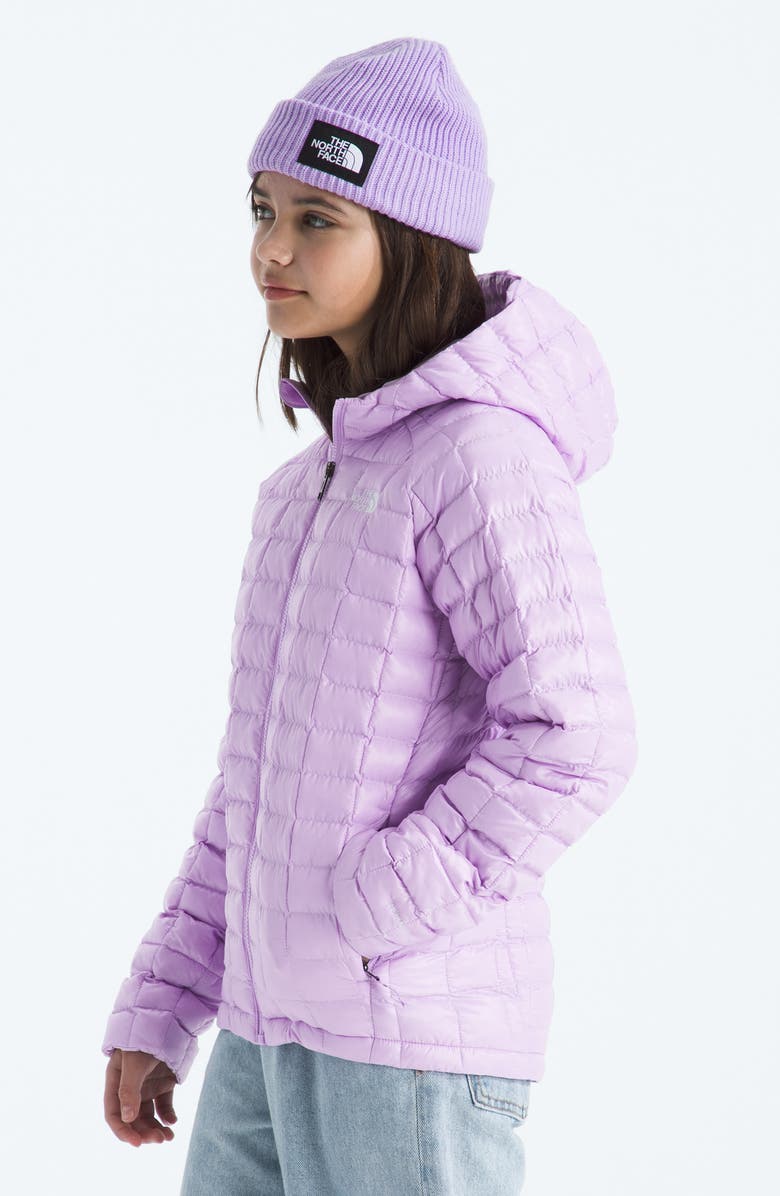 The North Face Kids' Thermoball Eco Hooded Jacket, Alternate, color, Lite Lilac