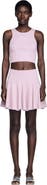 SANDRO Rhinestone knit crop top