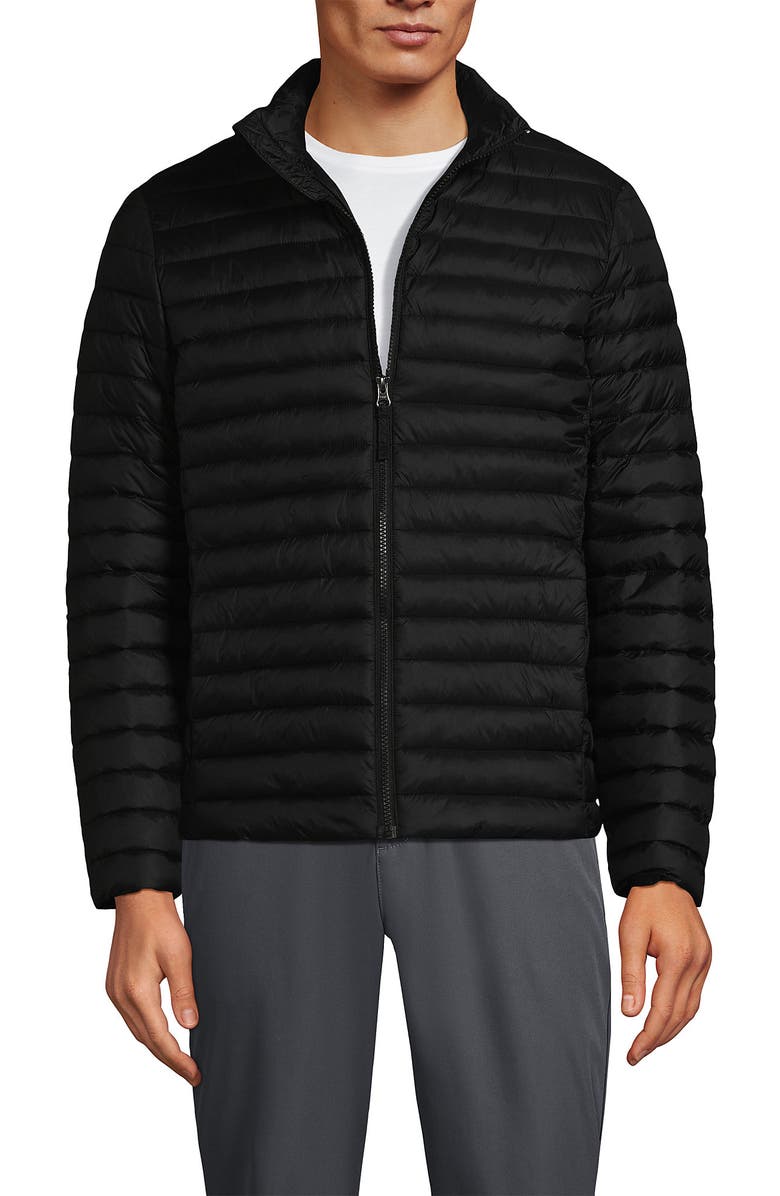 Lands' End School Uniform  ThermoPlume Jacket, Main, color, Black