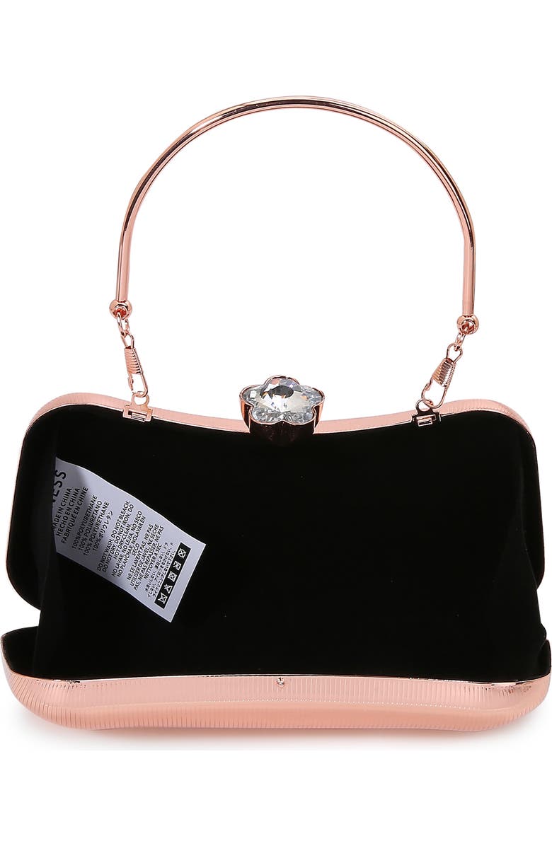 BERNESS Ribbed Clutch, Alternate, color, Champagne