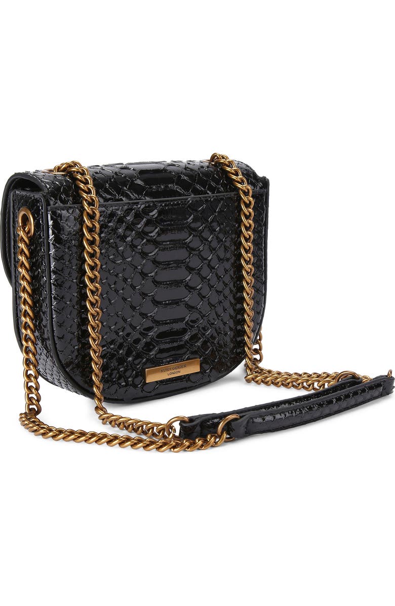 Kurt Geiger London Chelsea Leather Saddle Bag, Alternate, color,