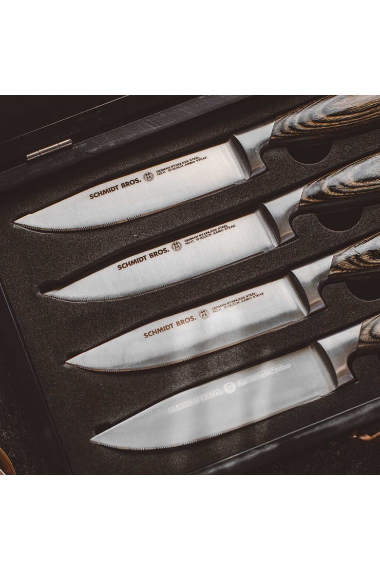 Bonded Ash 4-Piece Steak Set, Alternate, color, Grey