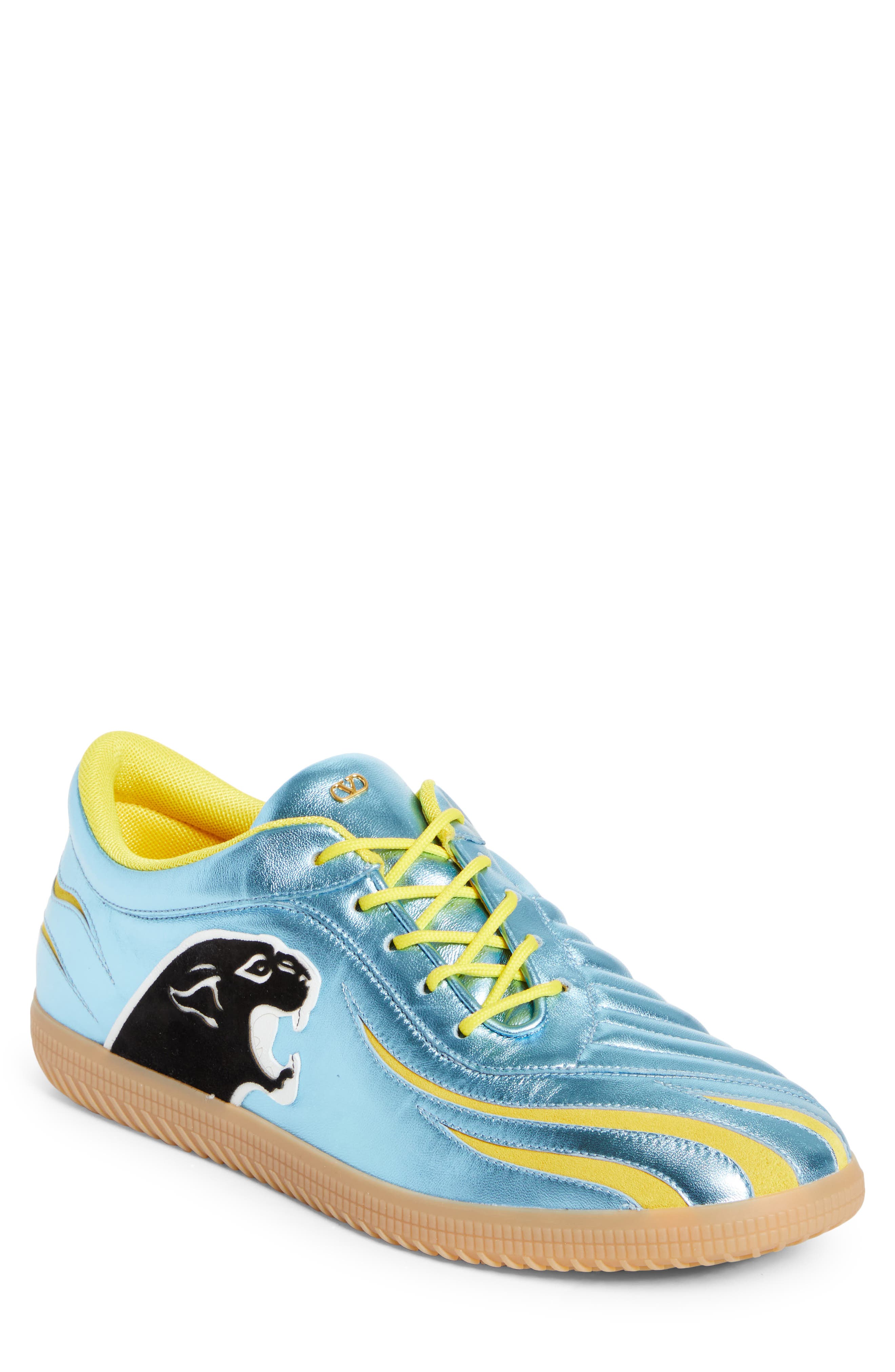 Valentino Garavani Kicky Low Top Sneaker, Main, color, Blue Multi