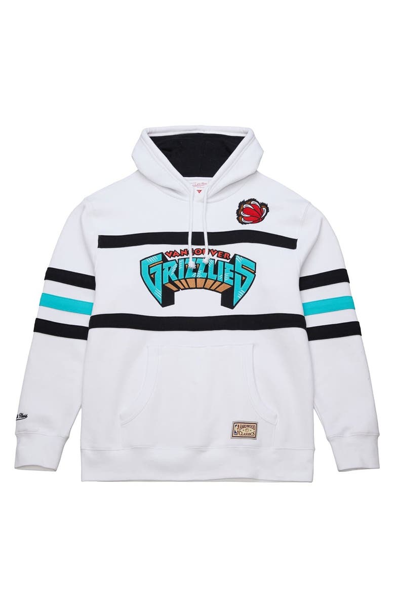 Mitchell & Ness Men's Mitchell & Ness White Vancouver Grizzlies Hardwood Classics Nights Head Coach Pullover Hoodie, Alternate, color, White